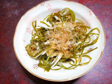 切り昆布と長芋の和え物【さっぱりポン酢！】